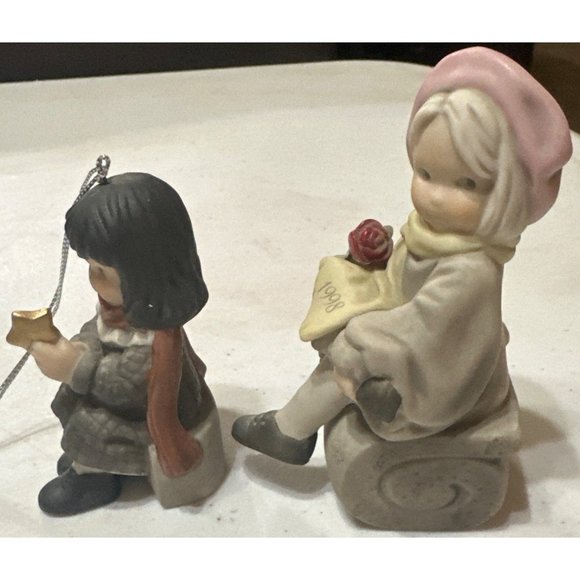 Set of 2 Vintage Kim Anderson Pretty as a Picture by Enesco Collectibles (READ) - Picture 4 of 16